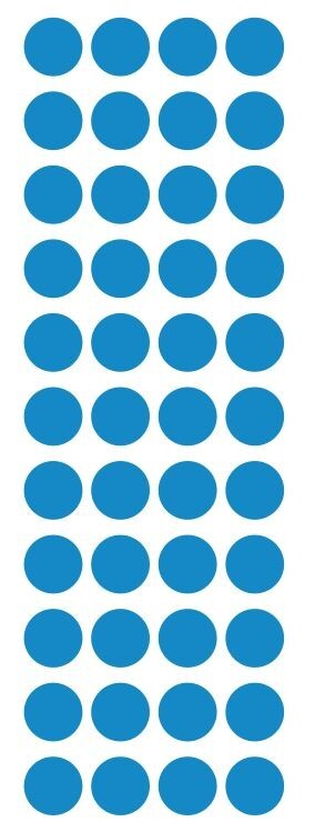 3/4″ Medium Blue Round Label Dots Stickers Color Coding Inventory 3/4 Inch Dot