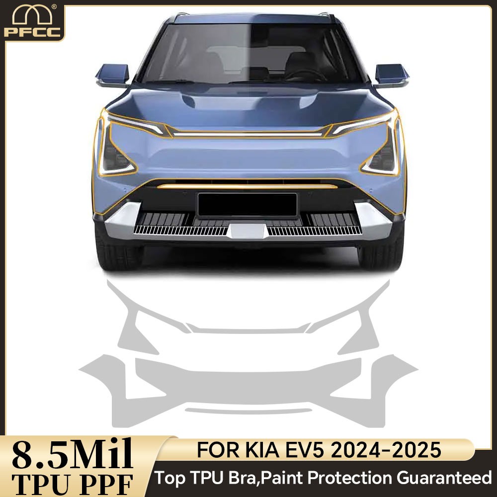 Full Car For KIA EV5 2024-UP PreCut Paint Protection Film Gloss Clear TPU PPF