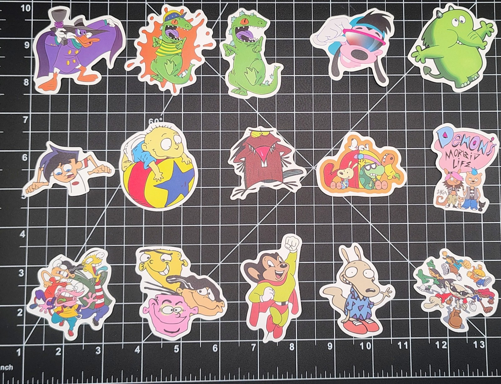 100 Pcs 90s Classic TV Cartoon Stickers Retro Y2K Decal Skateboard Laptop