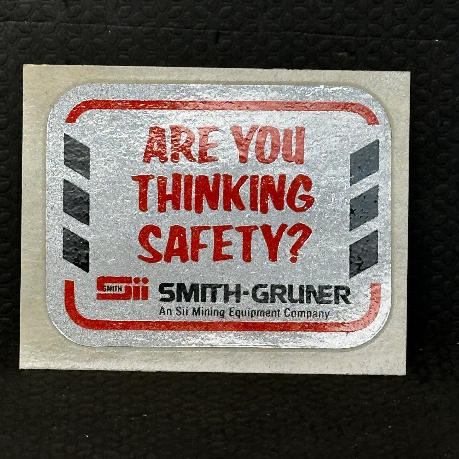 Sii Safety Stickers Smith-Gruner Are You Thinking Safety 2 5/8 in x 2 in Pair