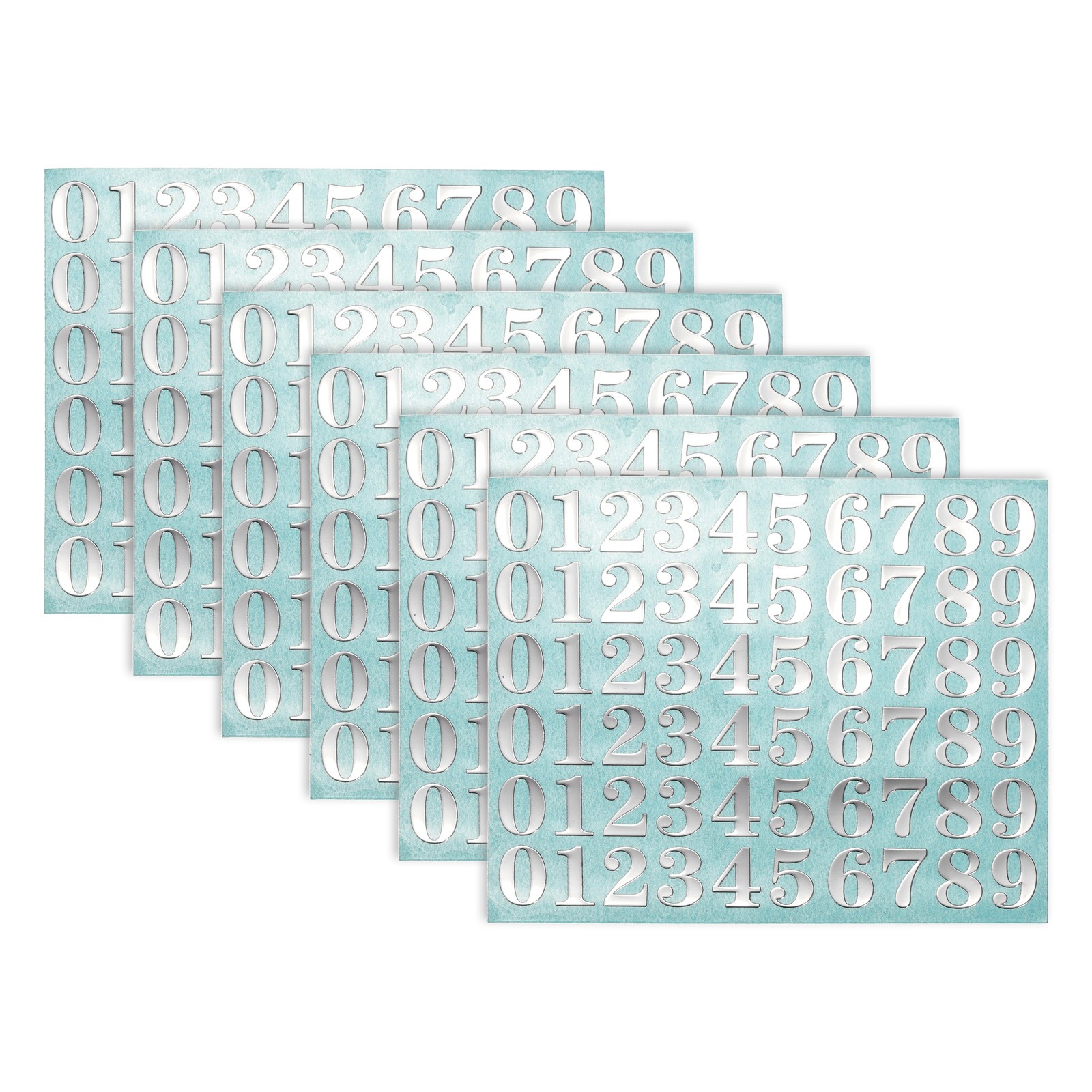 6Sheets Letter Stickers 0.6″Letter Stickers Alphabet Stickers (Silver,Uppercase)
