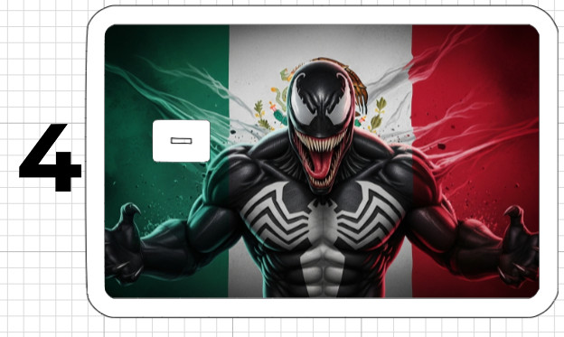 Venom Mexico Flag ATM Debit Credit Card Skin Sticker Latino Mexican Comic Marvel