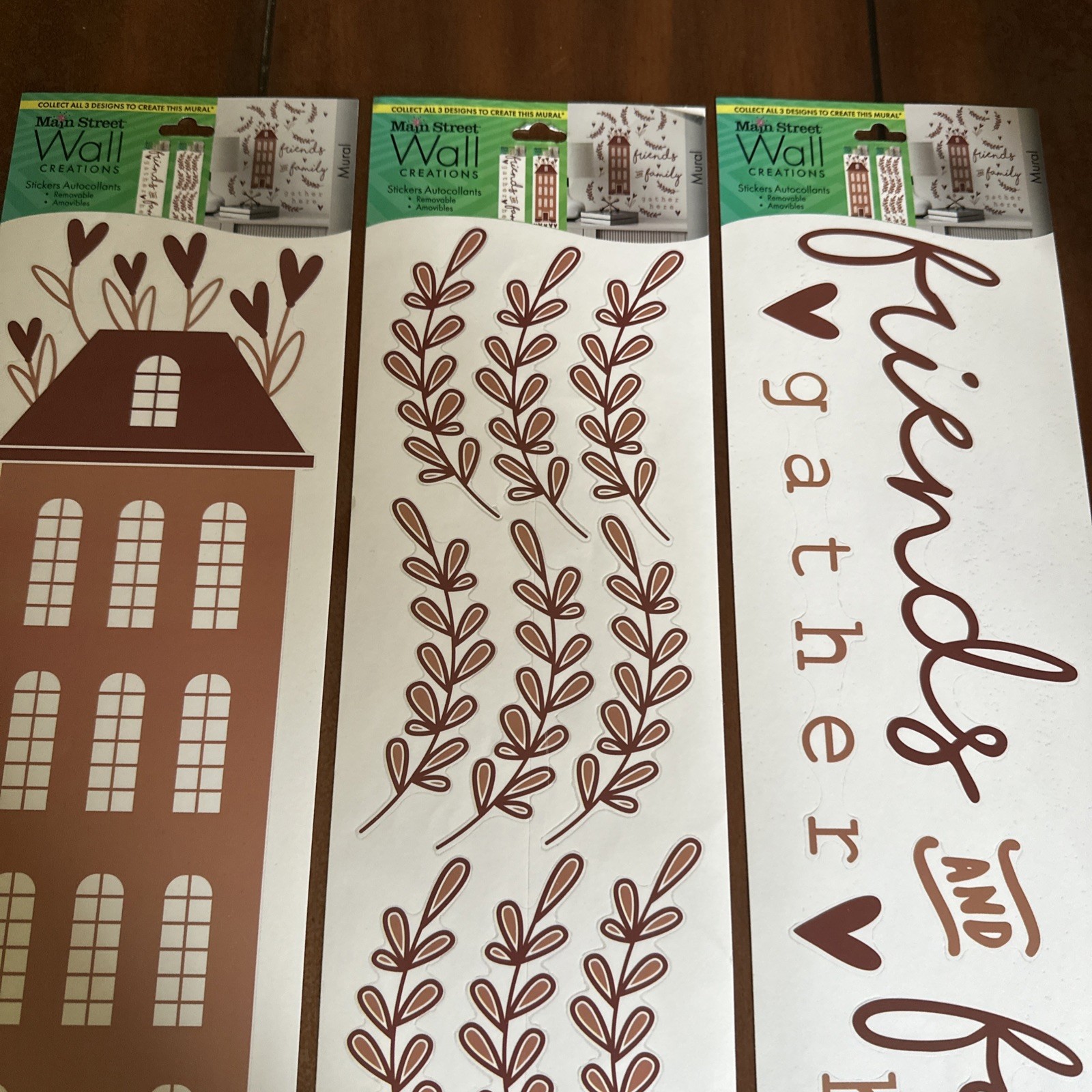 4 Main Street Wall Creations Wall Stickers Removable Decals Assorted Designs