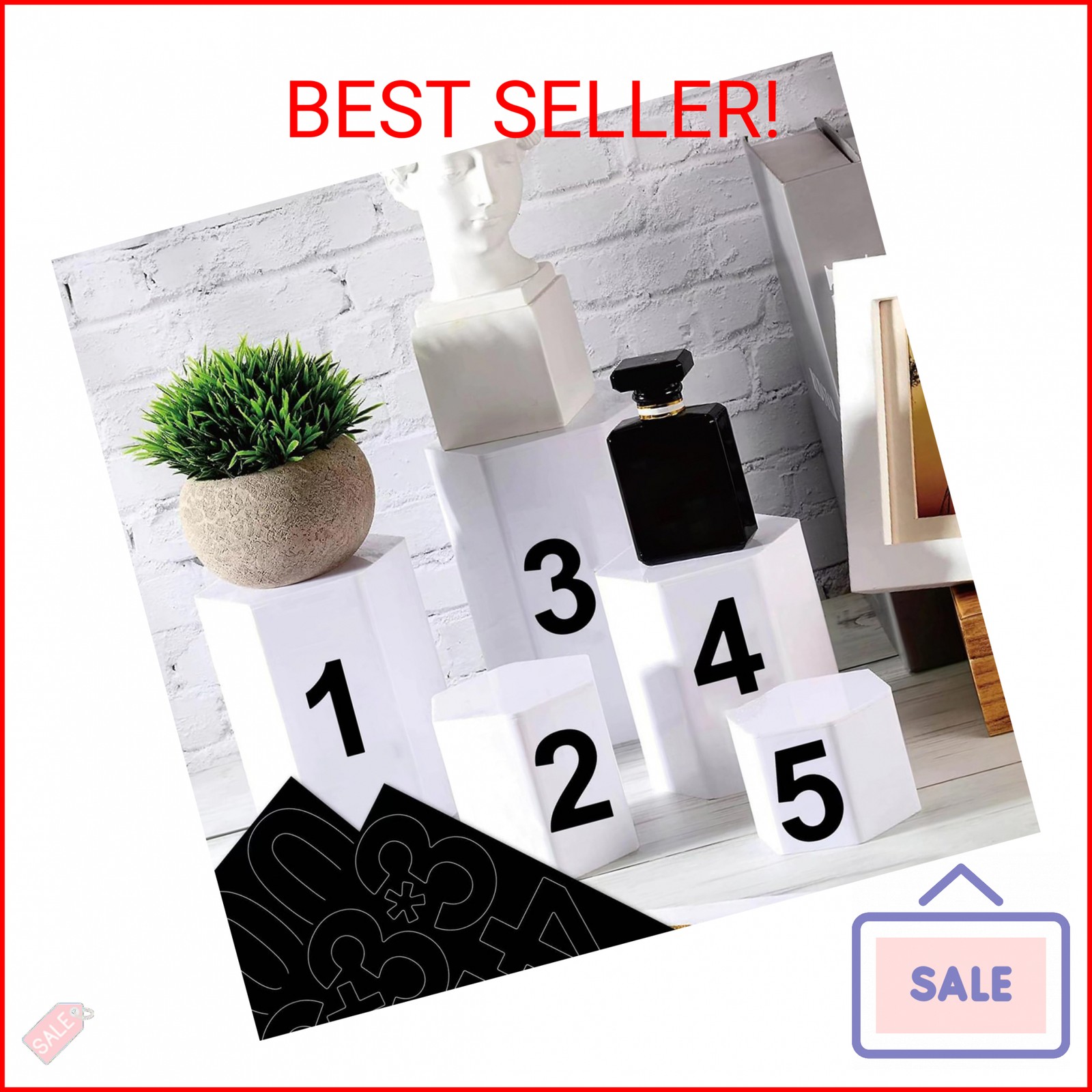 10 Sheets 100 Pcs Vinyl House Numbers for Mailbox, 4 inch Self-Adhesive Number S