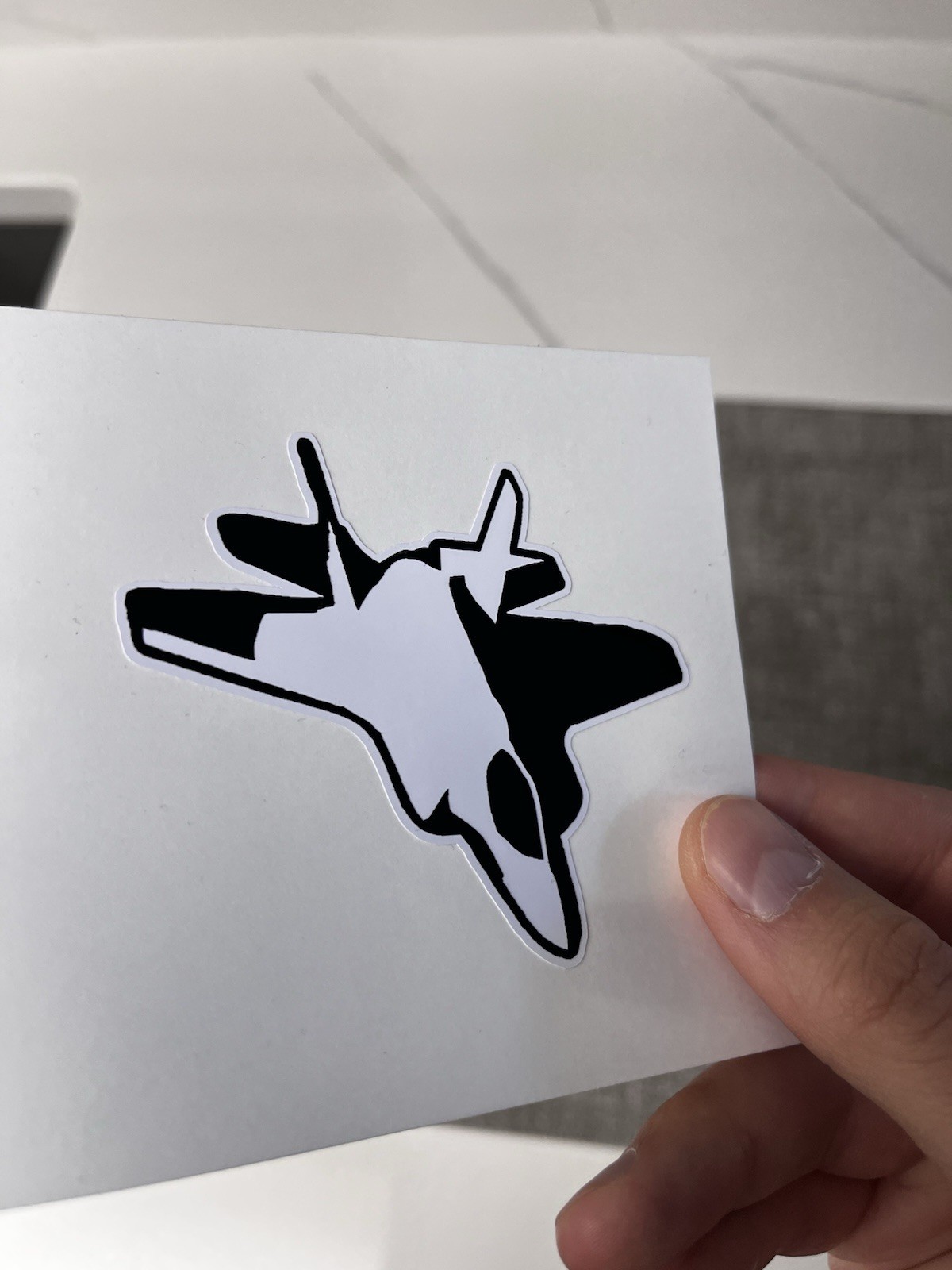 Fighter Jet Sticker – Vinyl, Waterproof