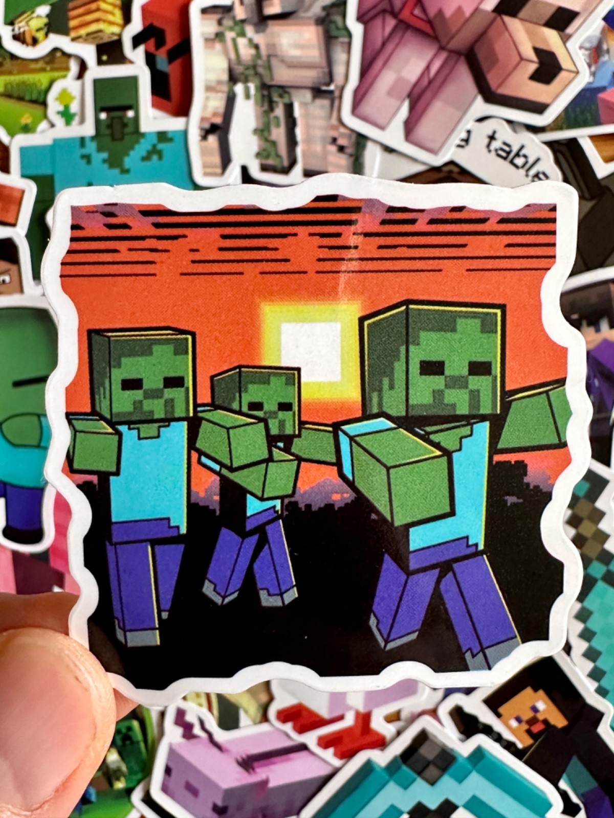 Minecraft Stickers, Gamer Console Movie Water Bottle Laptop Decals Gifts