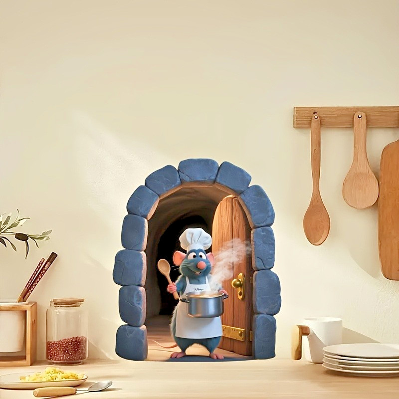 1 Piece of Ratatouille Creative Design, Self-Adhesive Wall Stickers for Home!!!!