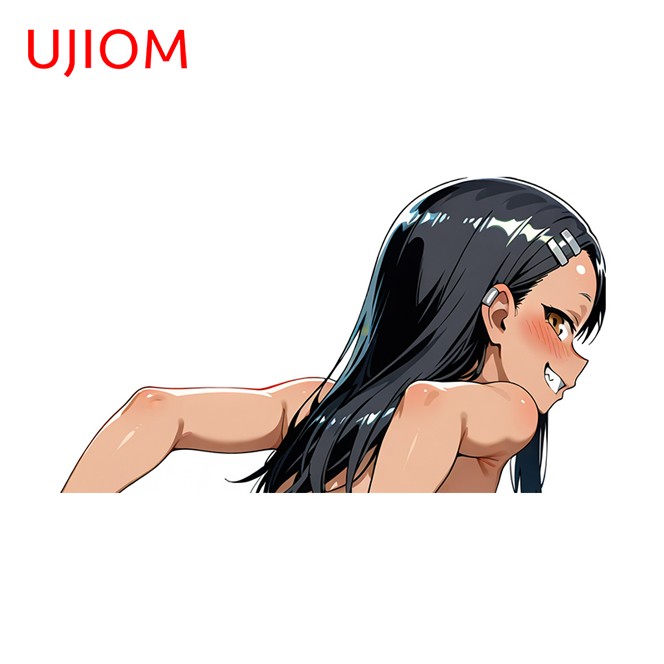 UJIOM 5.1″ Nagatoro Waifu Anime Car Sticker Car Door Computer Hood Decals