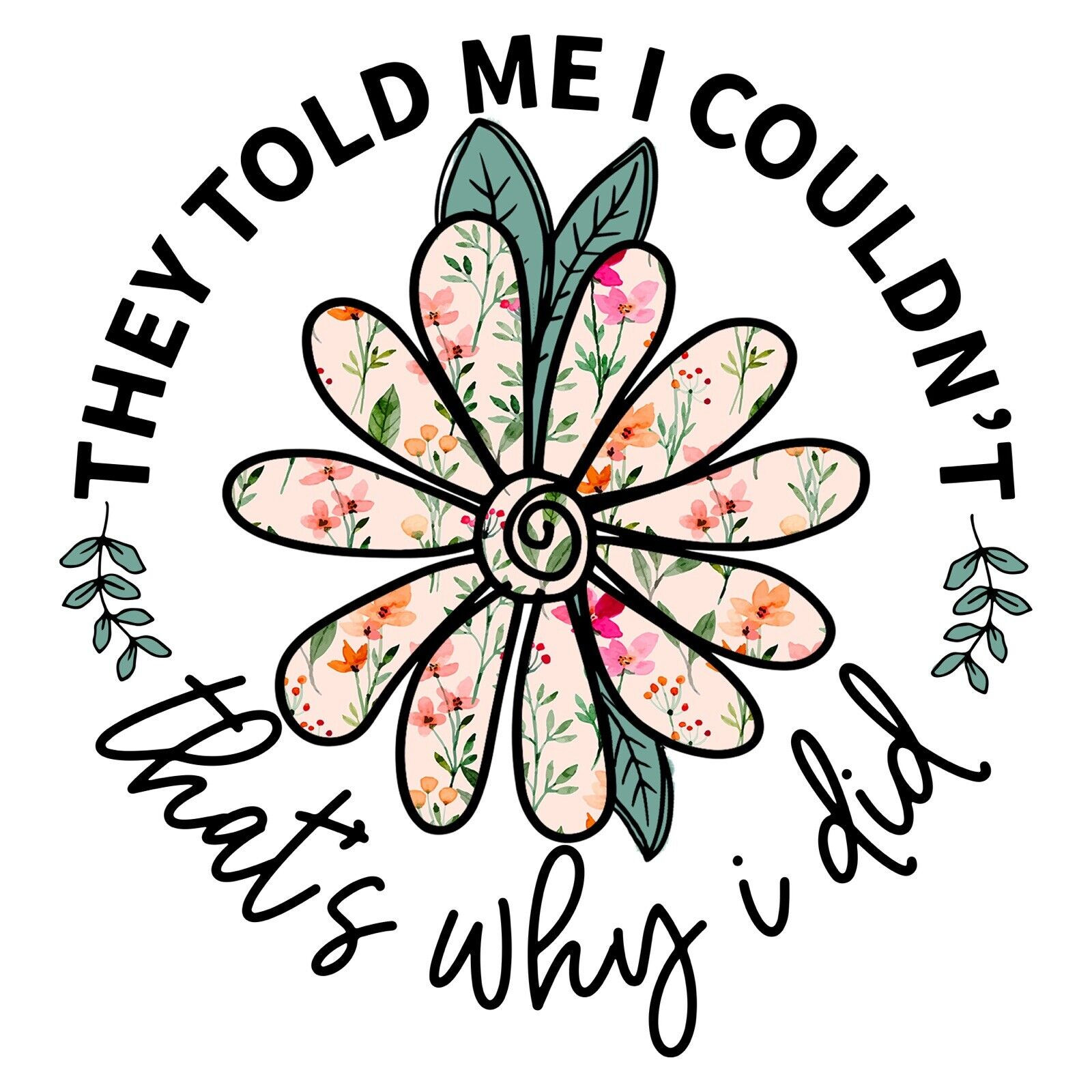 Motivation Quote Sticker Decal