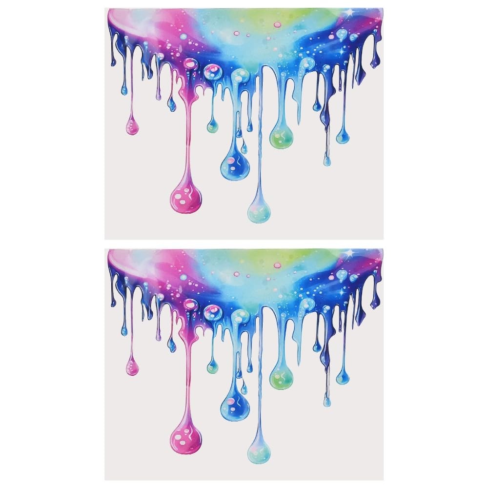 Colorful Fluid Paint Pattern Car Stickers Vinyl Decals for Vehicles & Trucks