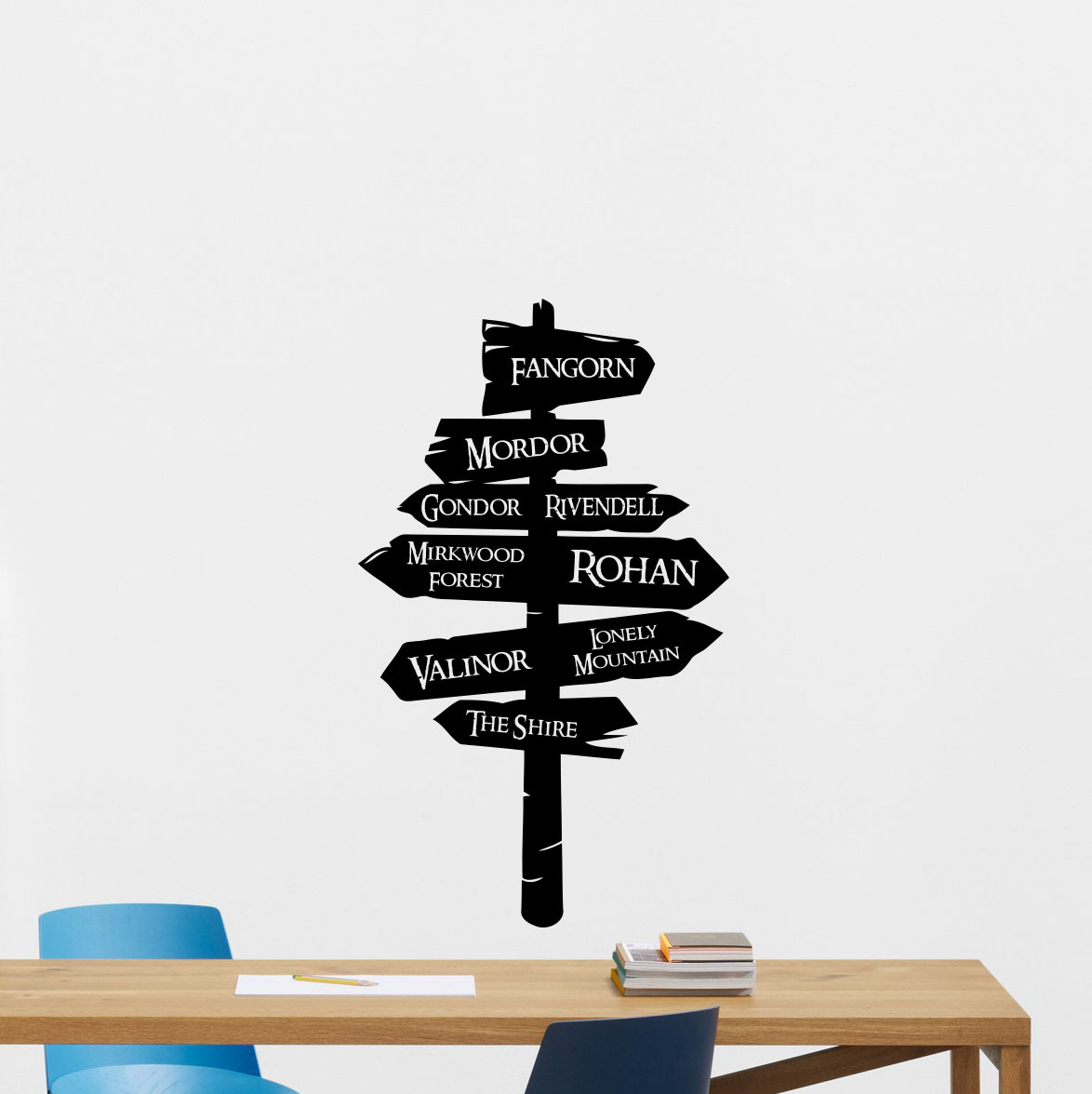 Lord Of The RIngs Way Sign Wall Decal Tolkien Vinyl Sticker Movie Decor 263crt