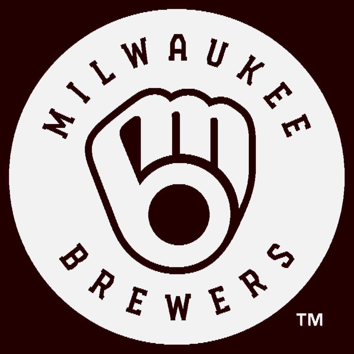 Milwaukee Brewers #8 MLB Team Logo 1 Color Vinyl Decal Sticker Window Car Wall