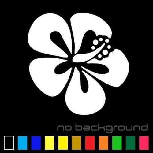 Hawaiian Hibiscus Flower Sticker Vinyl Decal Car Window Truck Laptop Summer Surf