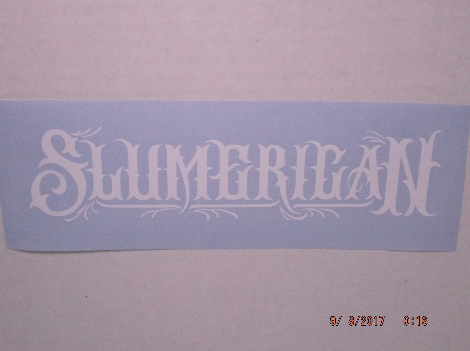 Fancy Slumerican Decal for Car, Truck, Window, or Any Smooth Surface Many Sizes
