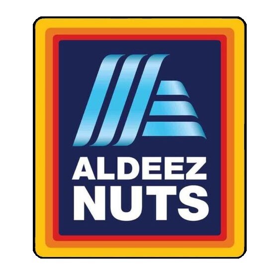 Aldeez Nuts Sticker funny deez