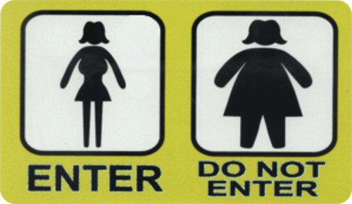 Enter – Do Not Enter – 3″ X 5″ – Sticker