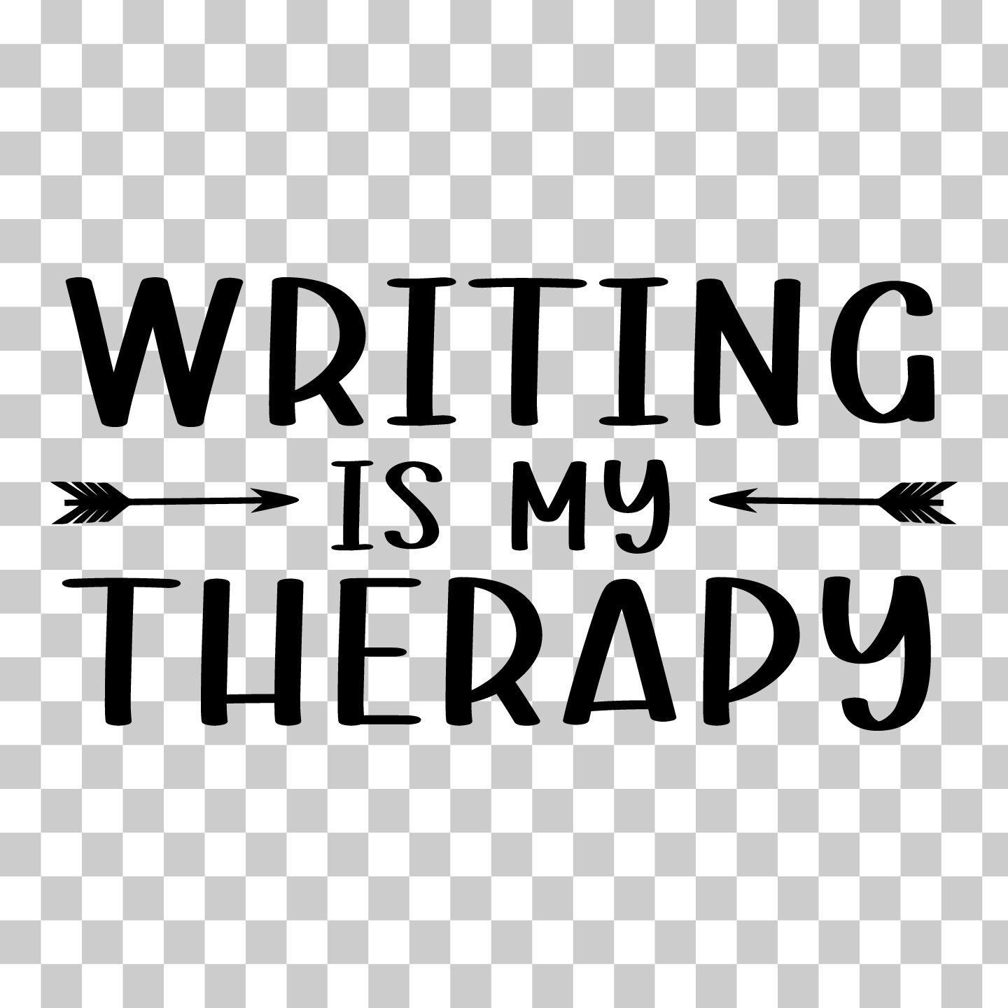 Writing Is My Therapy Custom Vinyl Sticker Decal Car Window Laptop More