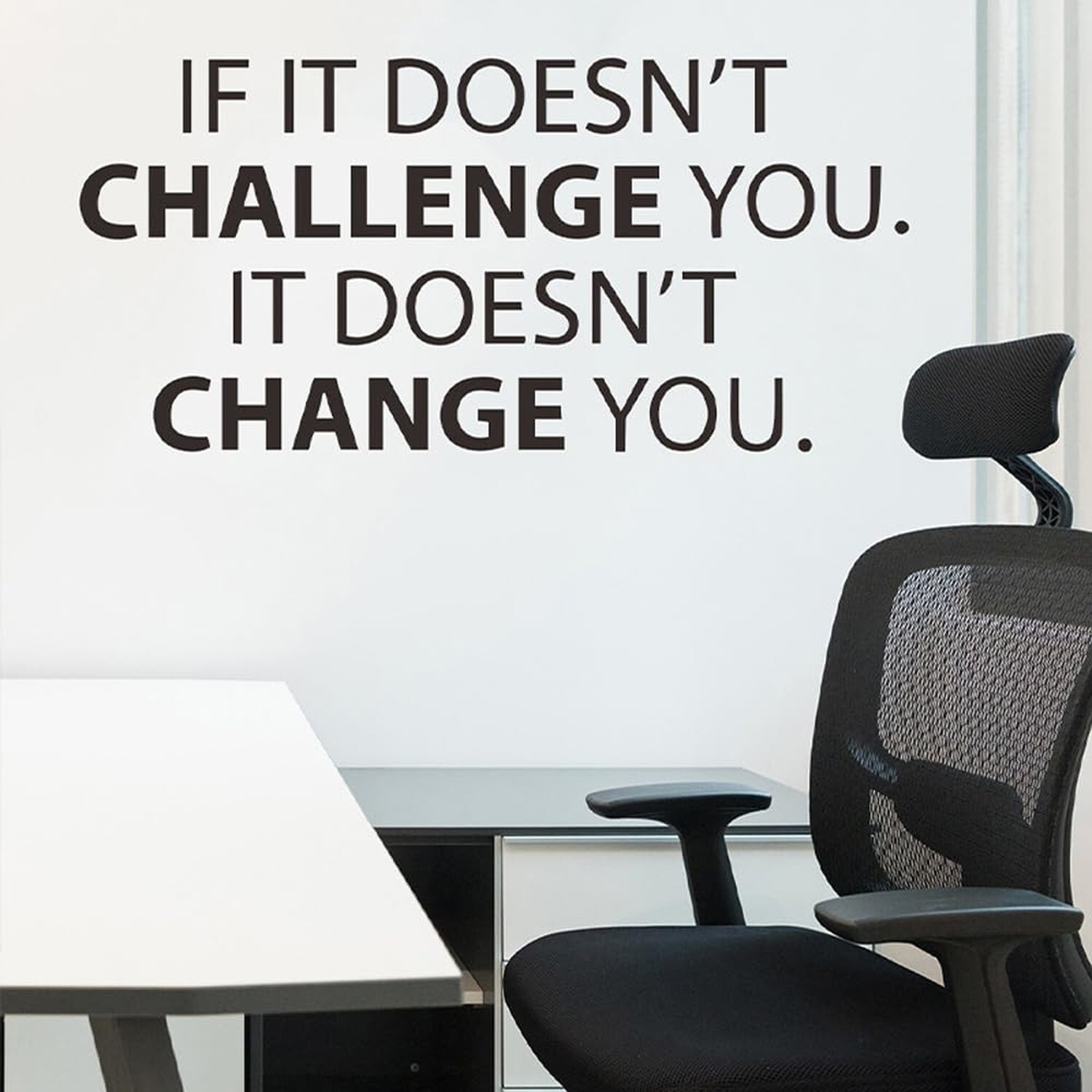IF IT Doesn’t Challenge You Wall Sticker Motivational Wall Decor Decoration D…