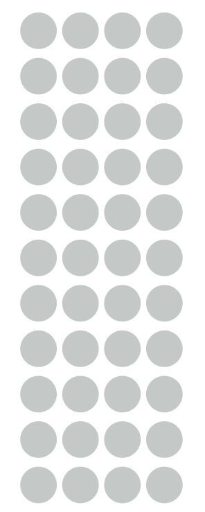 3/4″ Light Grey Gray Round Label Dots Stickers Color Code Inventory 3/4 Inch Dot