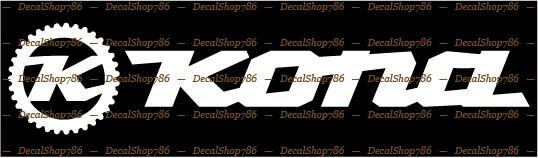 Kona Bikes – Outdoor Sports – Bicycles – Vinyl Die-Cut Peel N’ Stick Decals