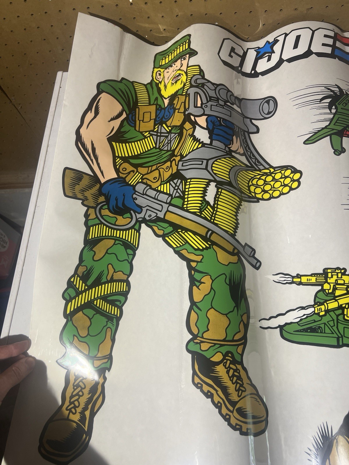 GI JOE 1990 VINTAGE PRISS PRINTS 30 PC BOX SET ROOM REUSABLE DECORATIONS STICKER