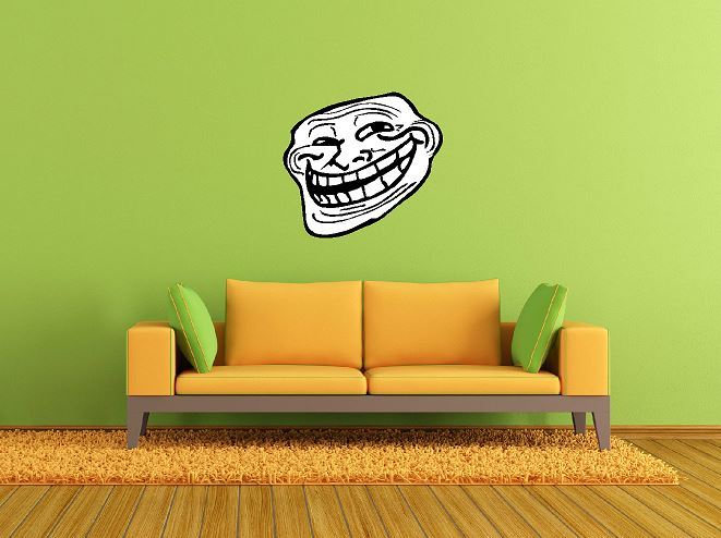 Troll Face Meme You Mad Bro Internet Rage Comic Quality Printed Vinyl Sticker