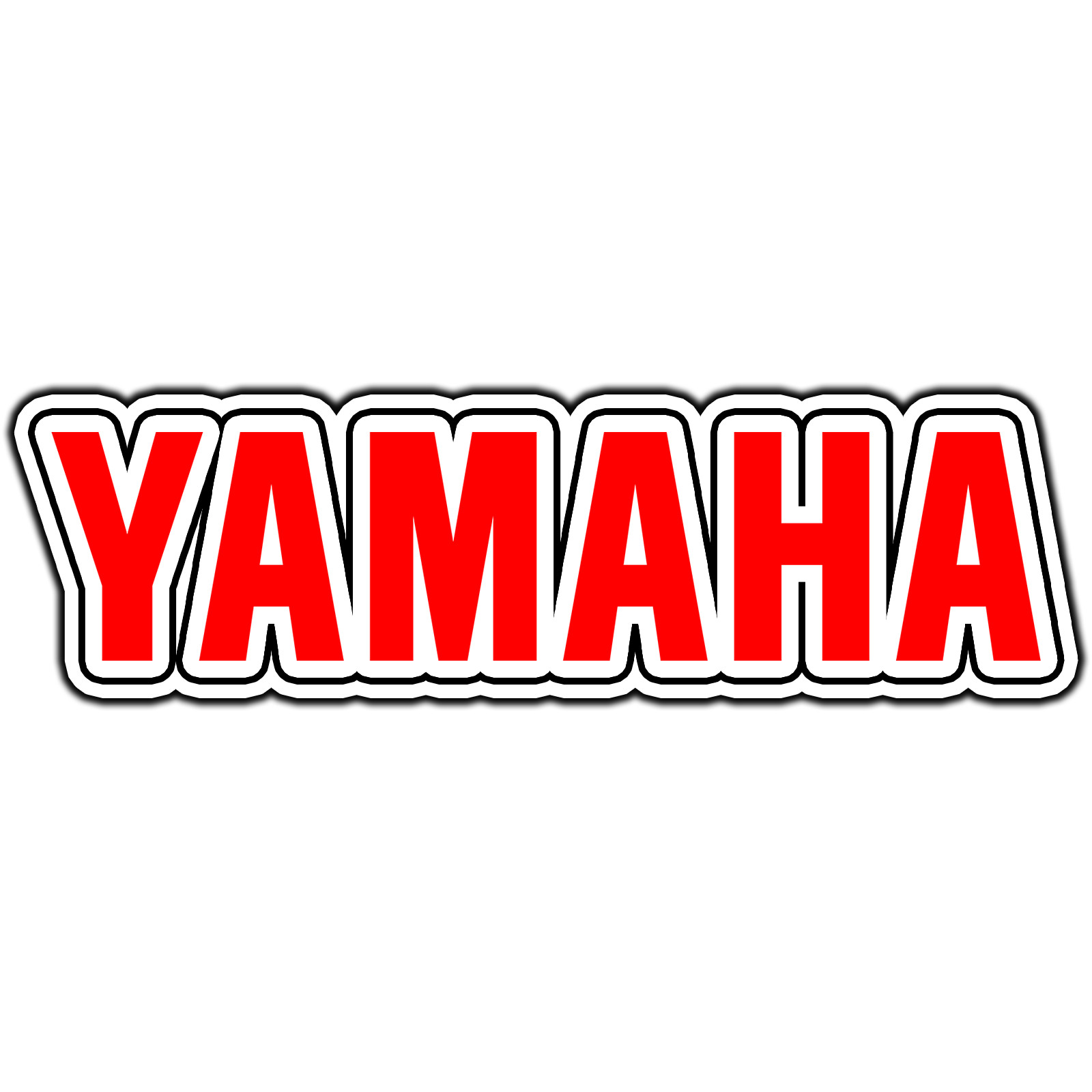 Yamaha Red Logo #5 Sticker Waterproof Vinyl Decal Die-Cut Laptop Car