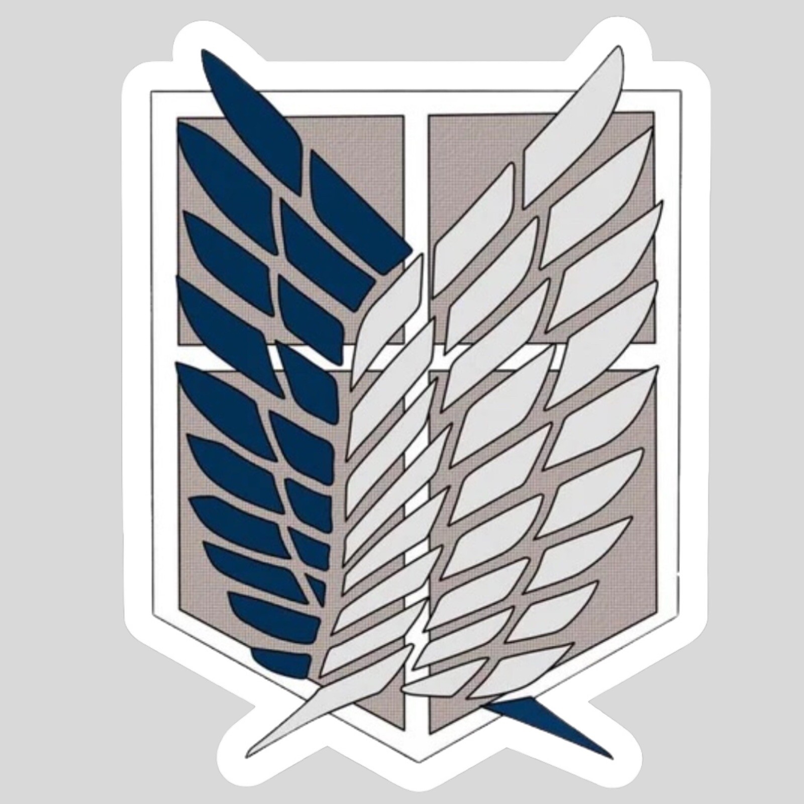 Attack On Titan, AOT, Wings Of Freedom Logo Glossy Vinyl sticker