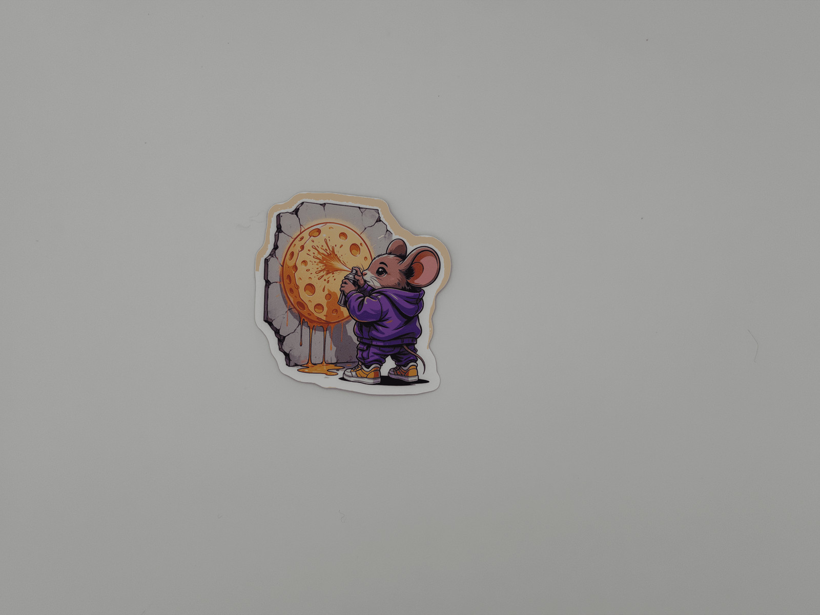 Graffiti Mouse Moon Sticker