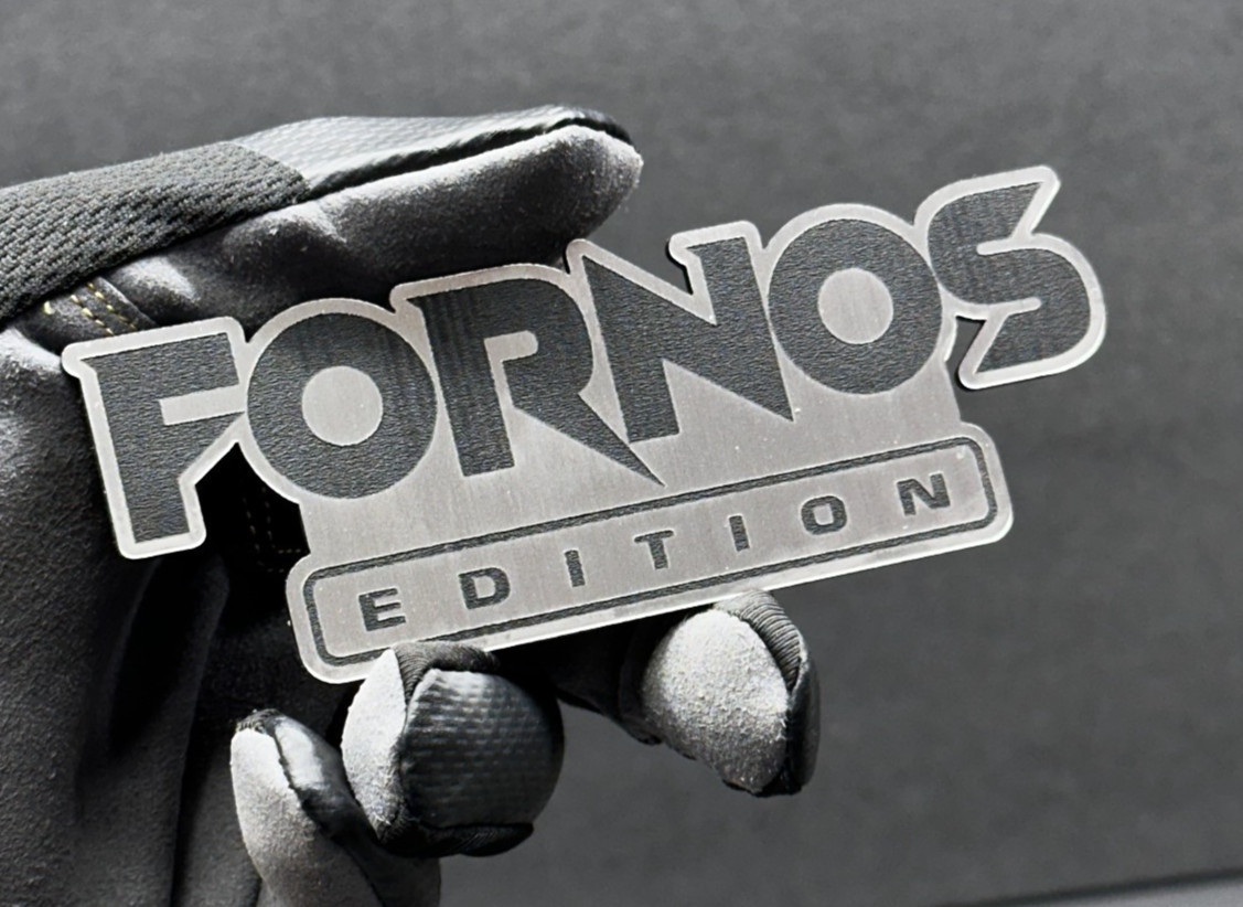 Car badge CUSTOM TEXT Car emblem, racing BRUSHED SILVER Text Name Logo Emblem