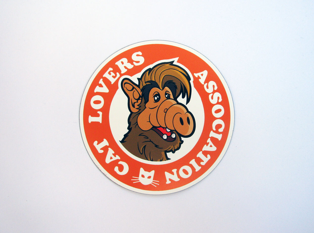 ALF Fridge Magnet – Cat Lovers Association Flex Magnet 80s TV Car Vehicle