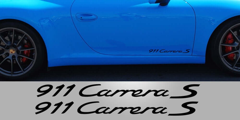 Aftermarket Porsche Carrera S Door Decals