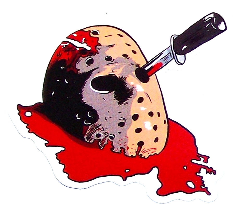 «Friday the 13th» Cut Sticker Decal Movie Horror Film JASON VORHEES