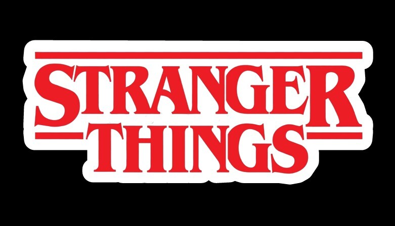 STRANGER THINGS Series Quality Logo Sticker Decal Vinyl 5×2 inch indoor/outdoor