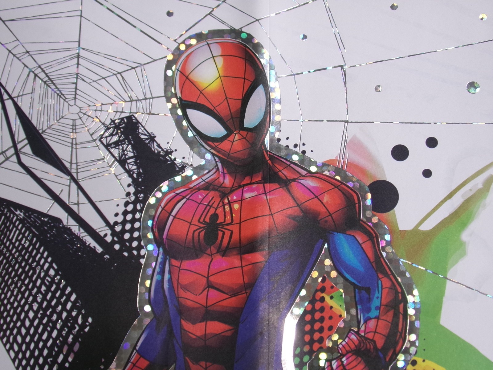 RARE MARVEL & HALLMARK LIMITED EDITION SPIDER-MAN BIRTHDAY CARD POSTER 15″ X 20″