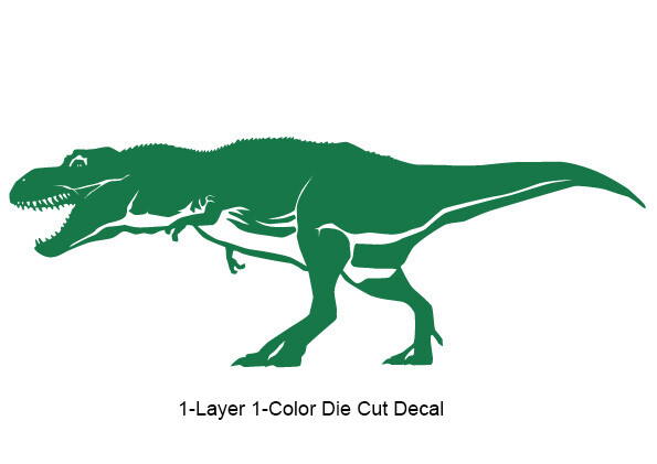 Dinosaur – Tyrannosaurus #3 Jurassic Period 4-21 in. Vinyl Outdoor Decal Sticker