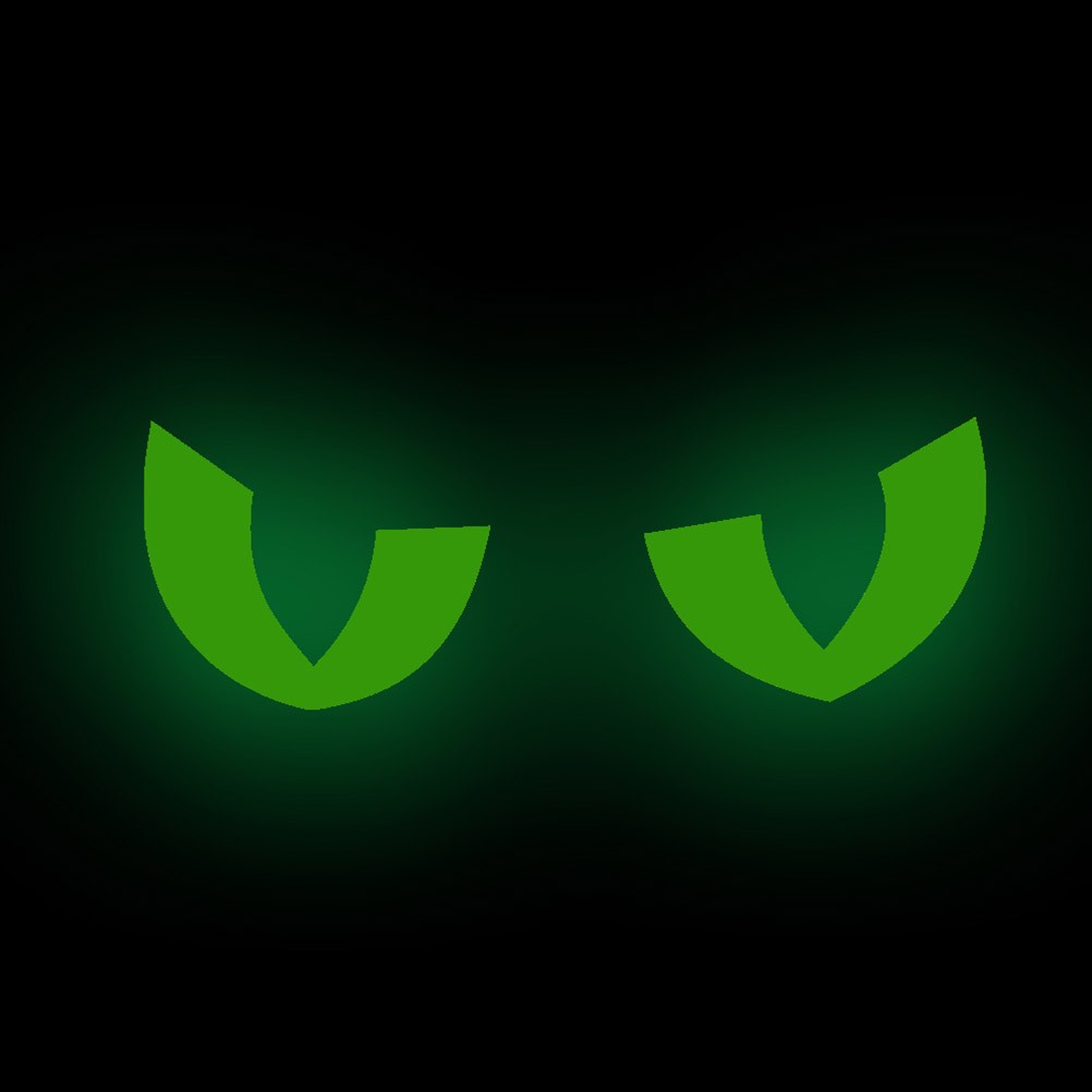 Glow in The Dark Sticker Eyes Luminous Creative Carved Fluorescent
