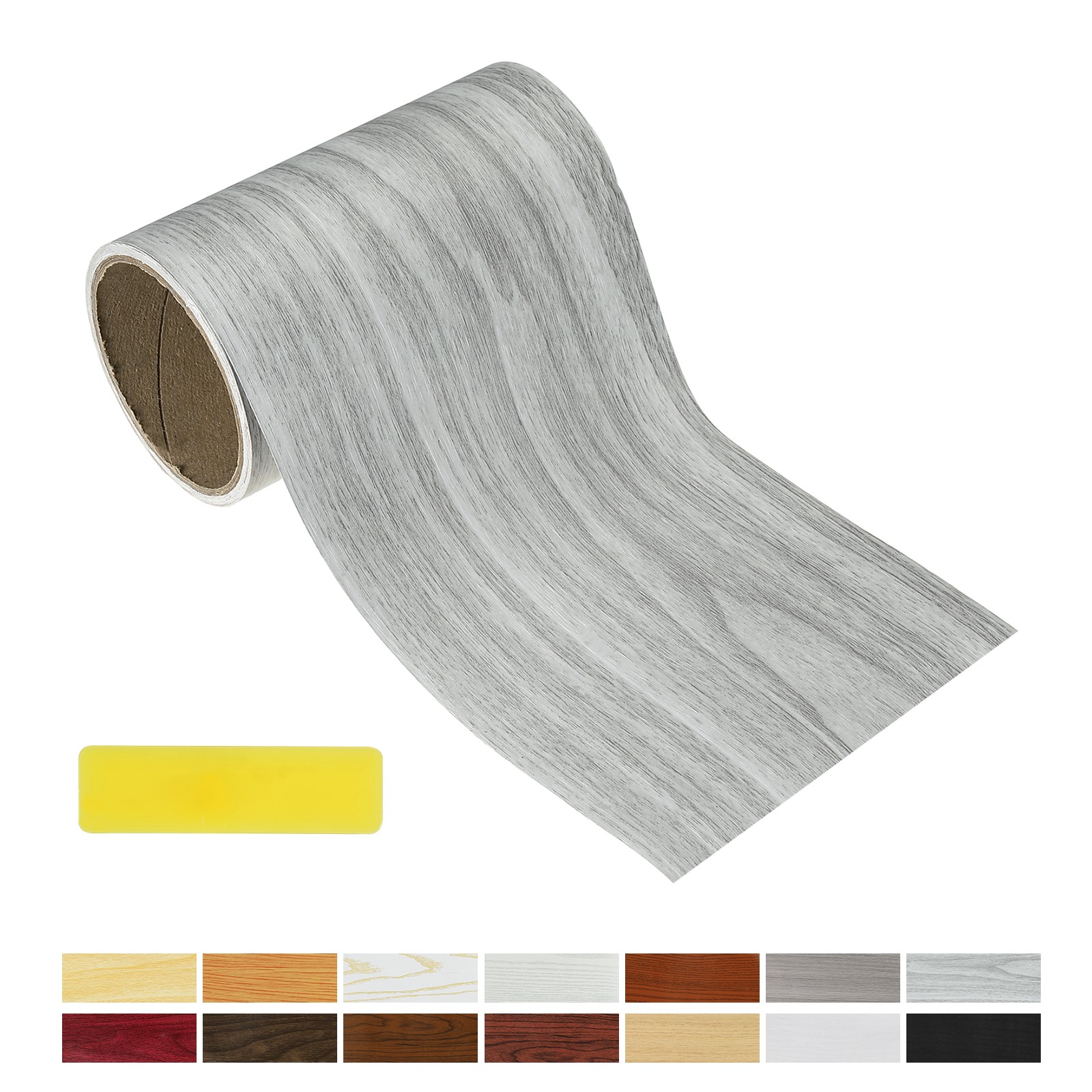 Wood Grain Repair Tape, 5.91 Inch x 16.4 ft Self Adhesive, Light Grey