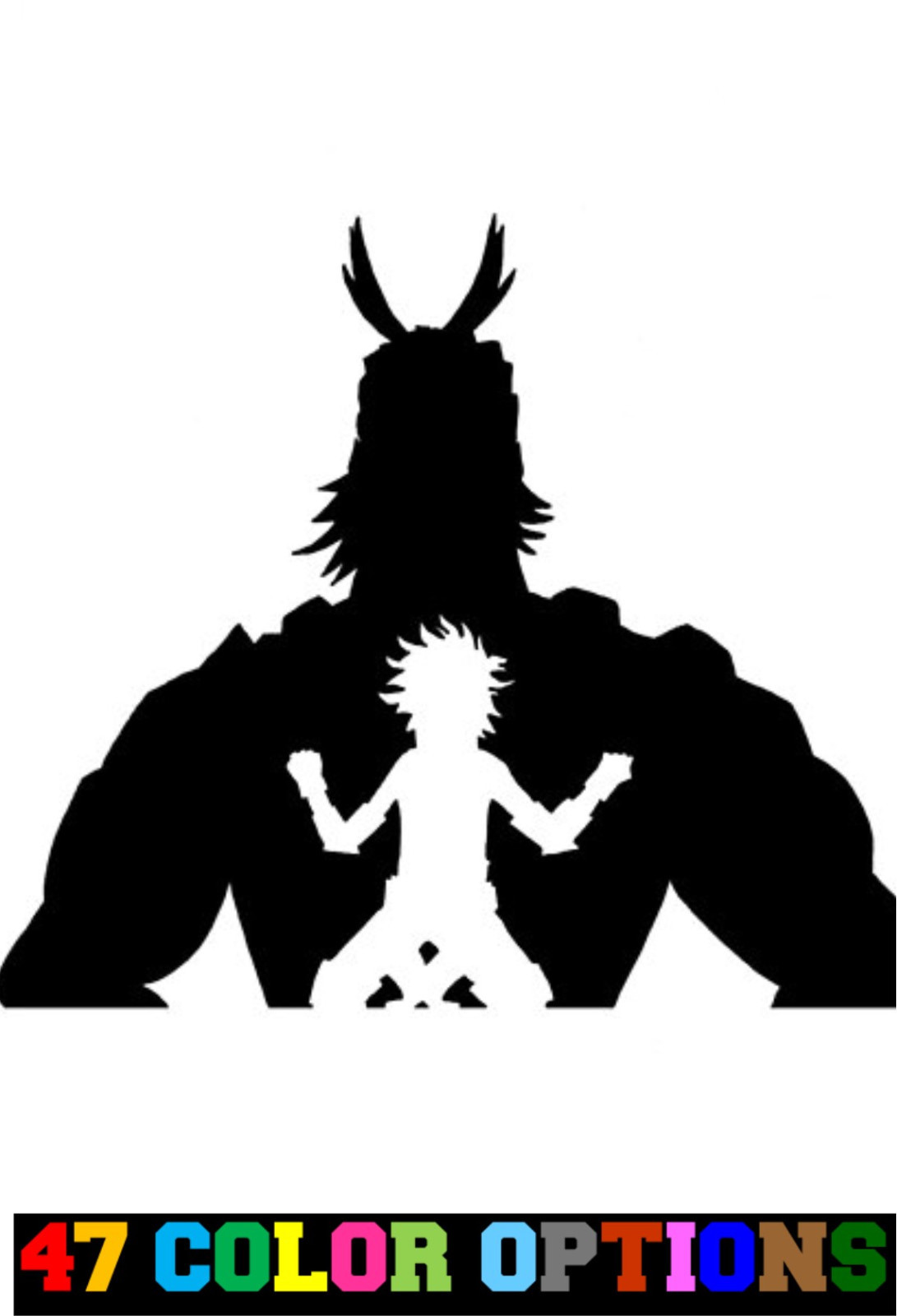 Vinyl Decal Truck Car Sticker Laptop – Anime My Hero Academia All Might Deku v3