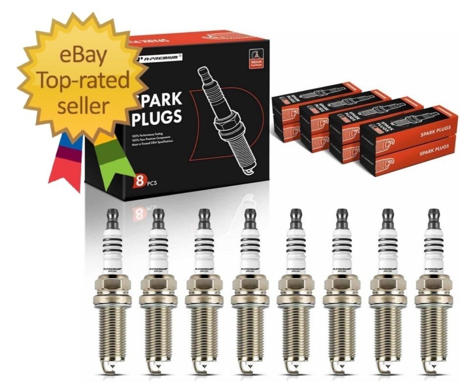 Iridium Platinum Spark Plugs (Pack of 8) Compatible with Nissan TITAN 2017-2020,