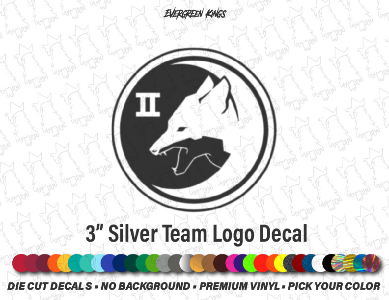 Silver Team Fox Master Chief Spartan Halo Reach – 3 Inch – Gamer Decal Sticker