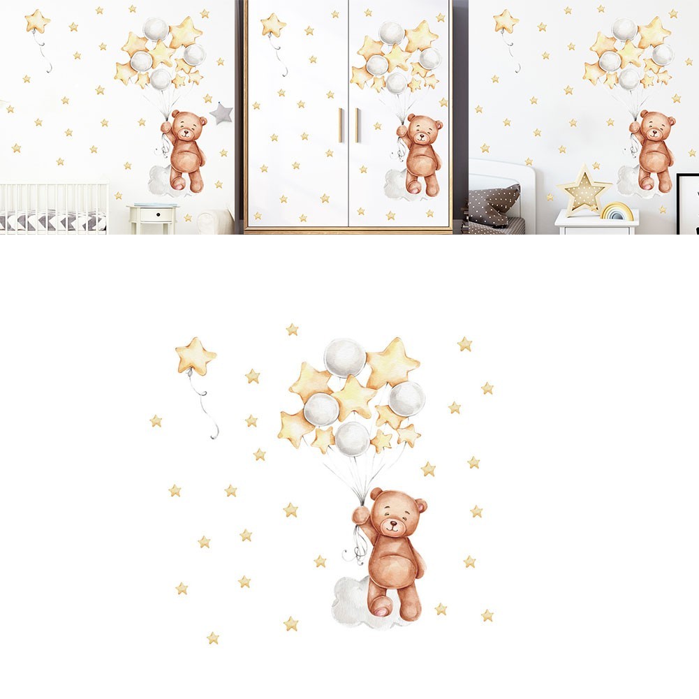 Wall Sticker 30*90cm Accessories Balloons Bedroom Nursery Self-adhesive