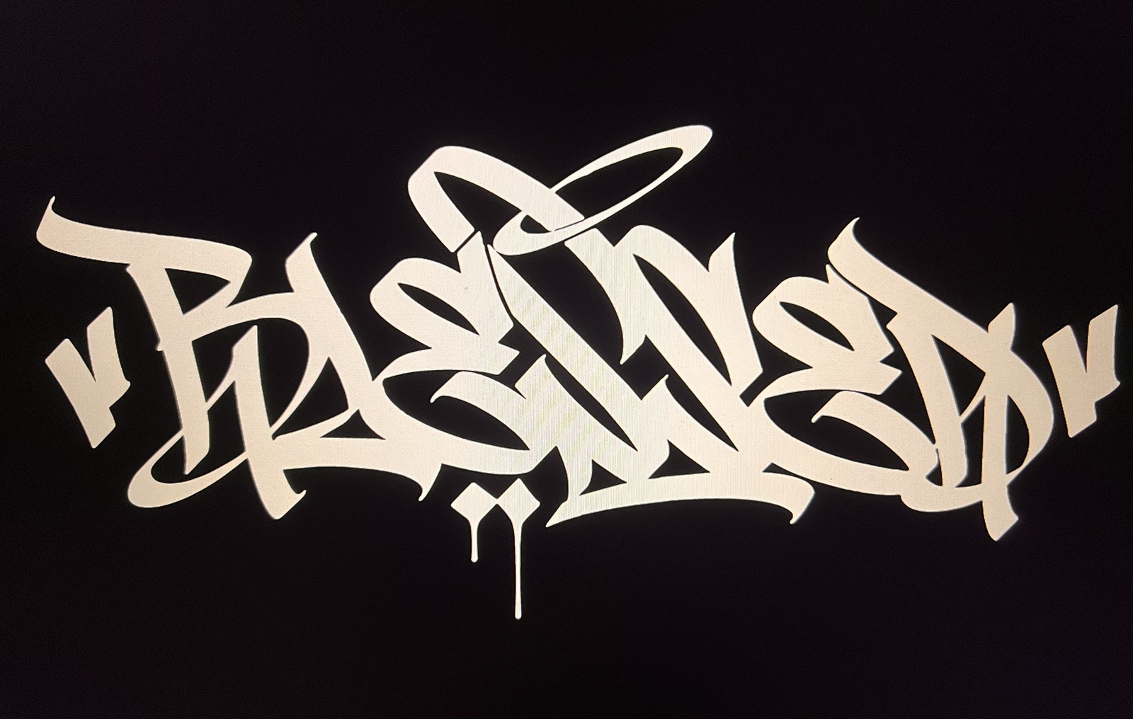 «Blessed» Vinyl Decal Sticker (Graffiti BOMBATOMIK) 8.7″ X 4”.