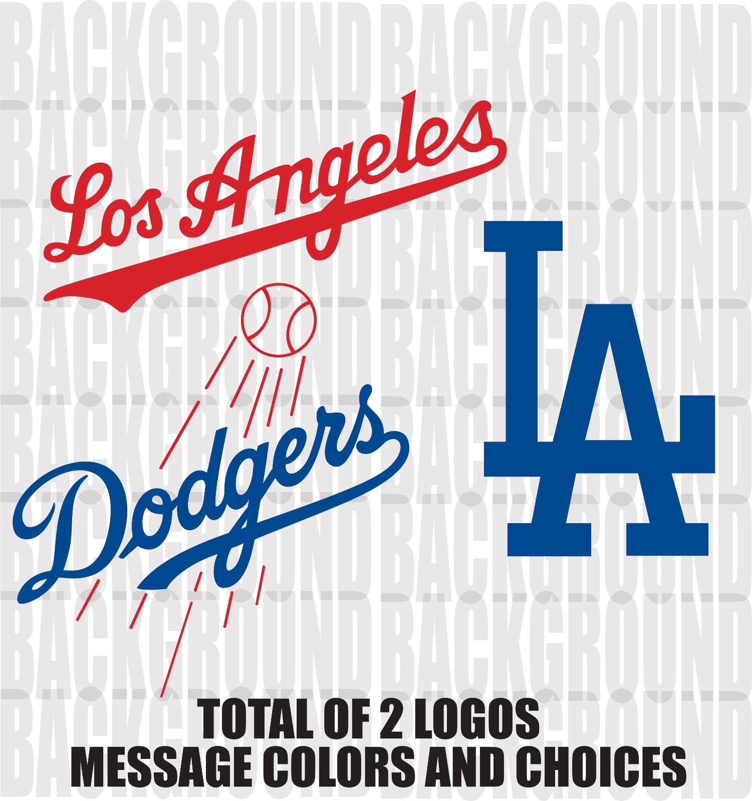 2 Los Angeles Dodgers Cornhole Decals LARGE 11×11.5″ Bean Bag Toss Baggo