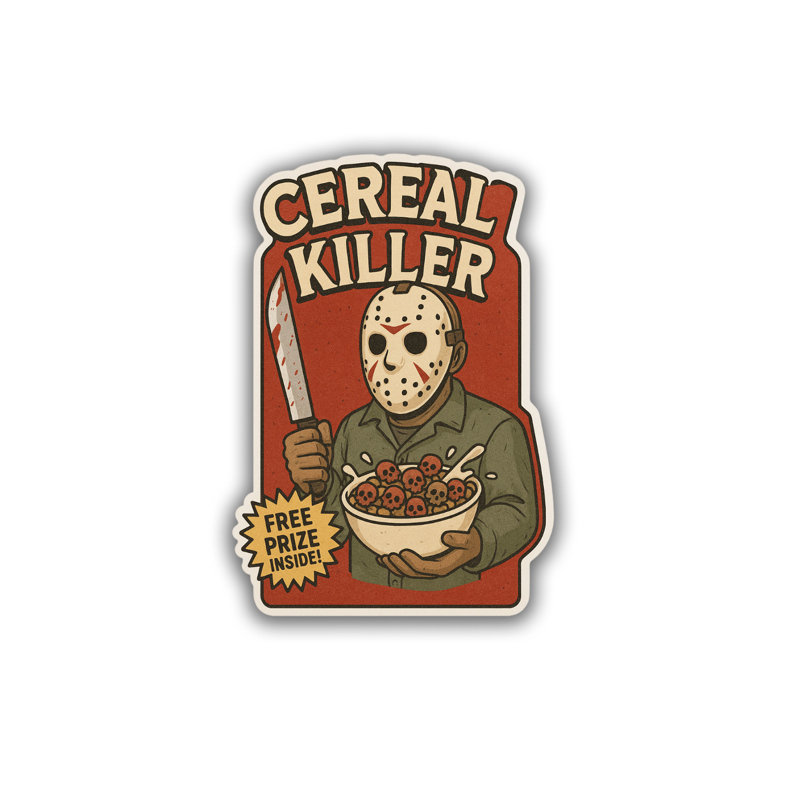Cereal Killer Sticker 4 inch Vinyl Decal Indoor/Outdoor Waterproof Original