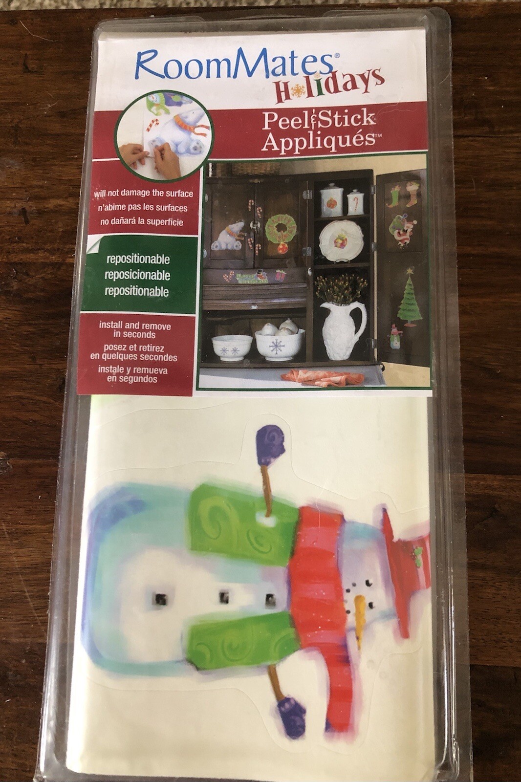 RoomMates Peel and Stick Wall Decal Appliques Holidays 2006 Christmas Retired