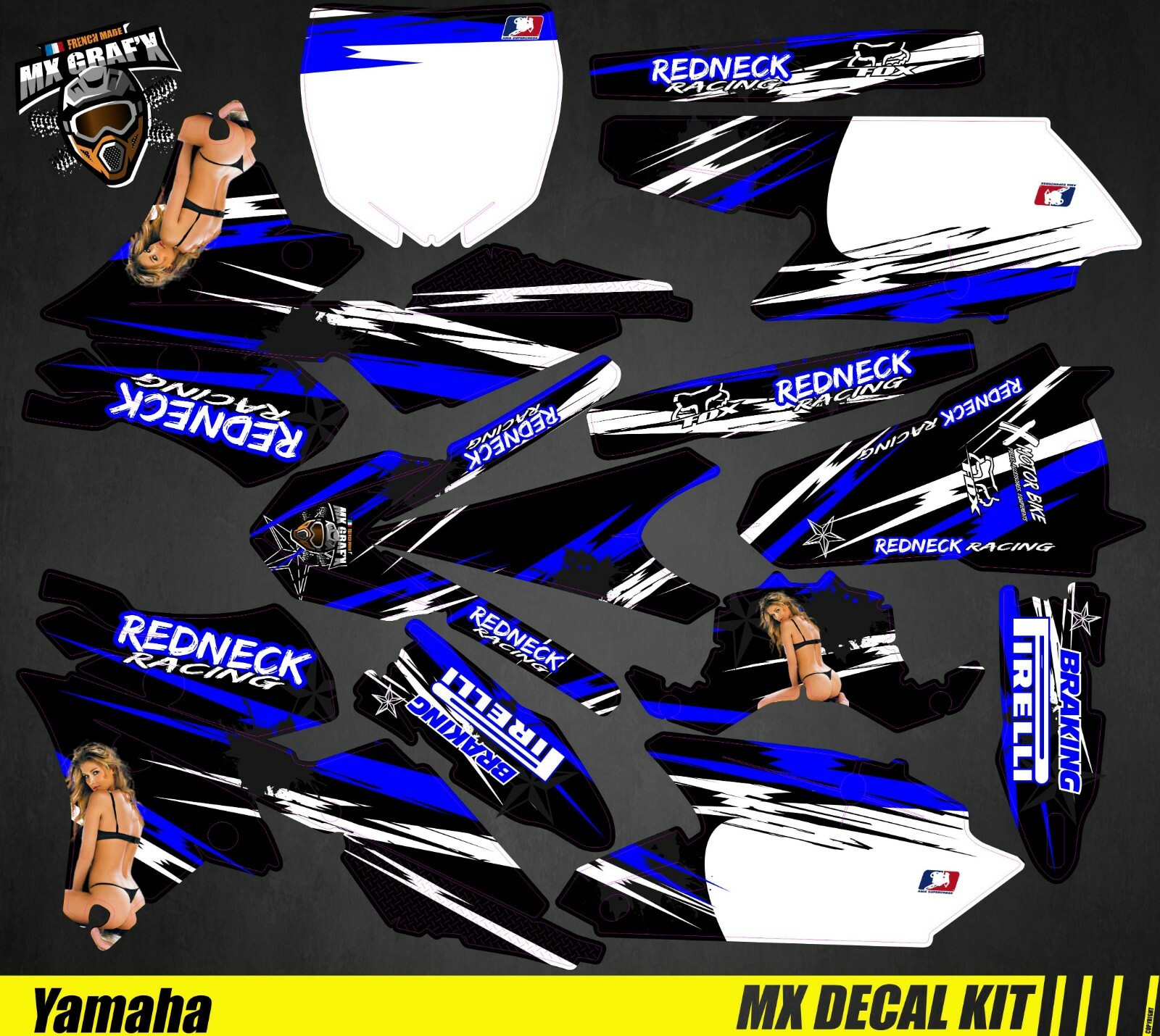 Motorcycle Decal Kit For Yamaha YZF – Sexy