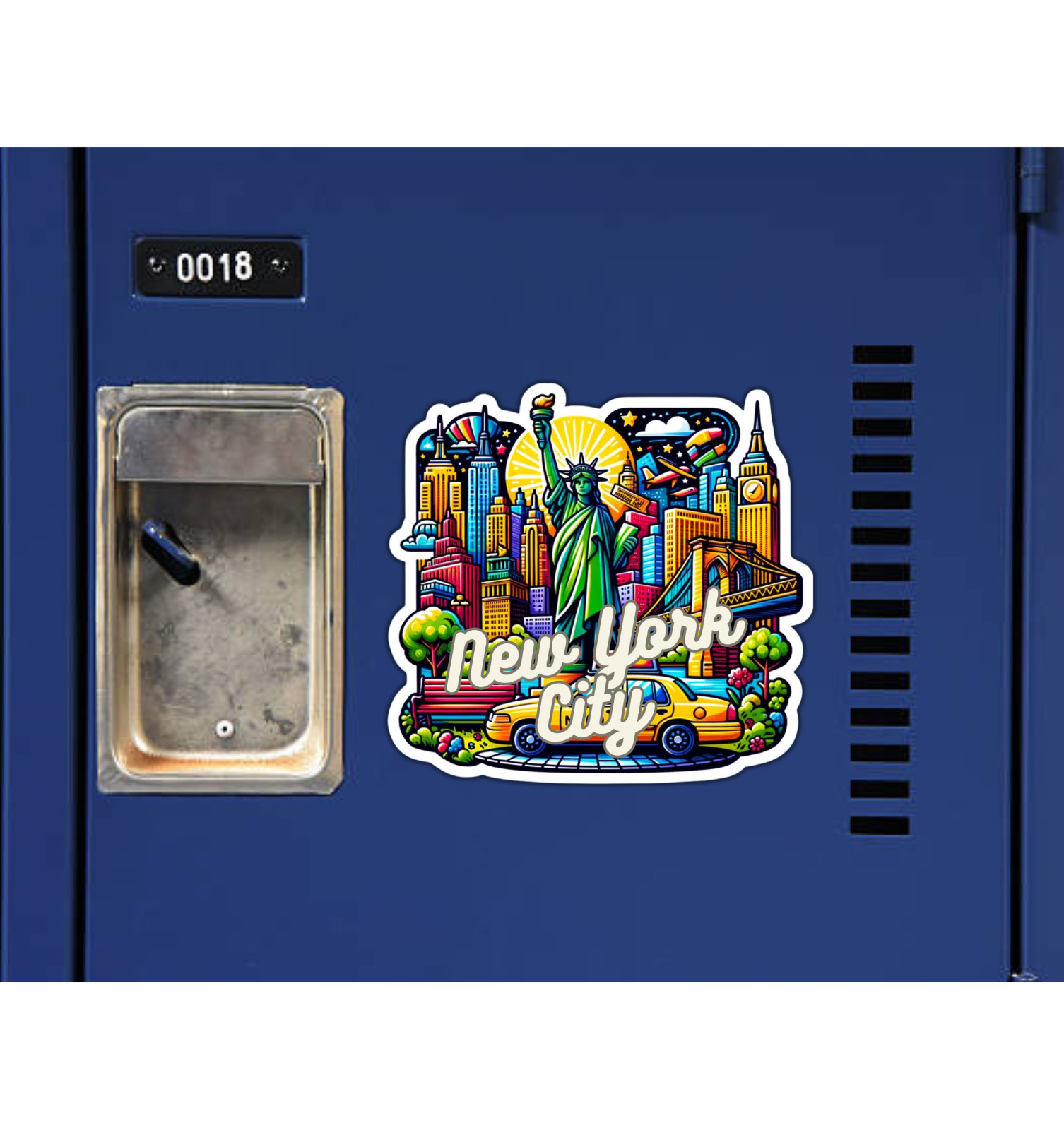 New York City NYC Fridge Magnet or Laptop Sticker