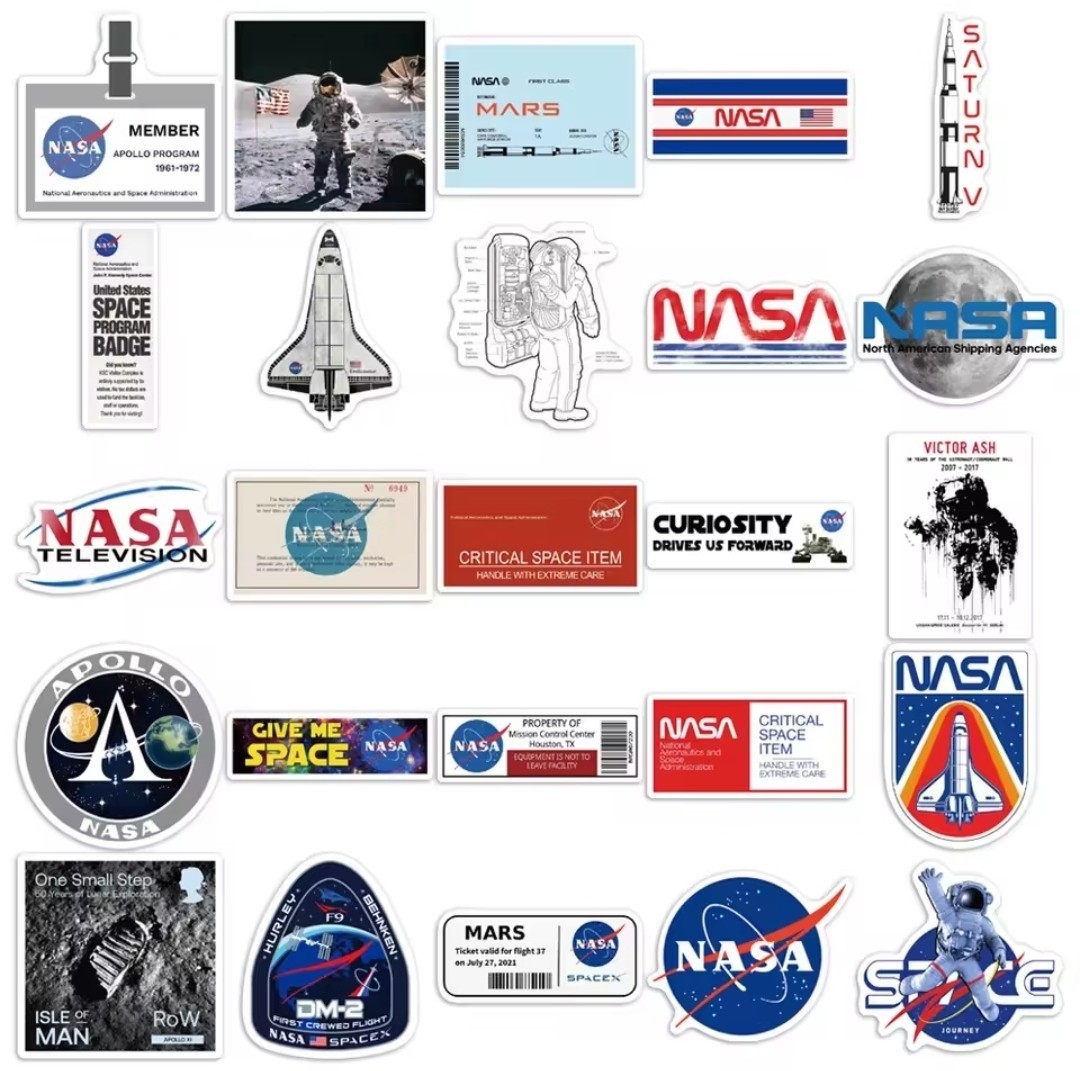 10 pc NASA Sticker Set Collectible Stickers ST4