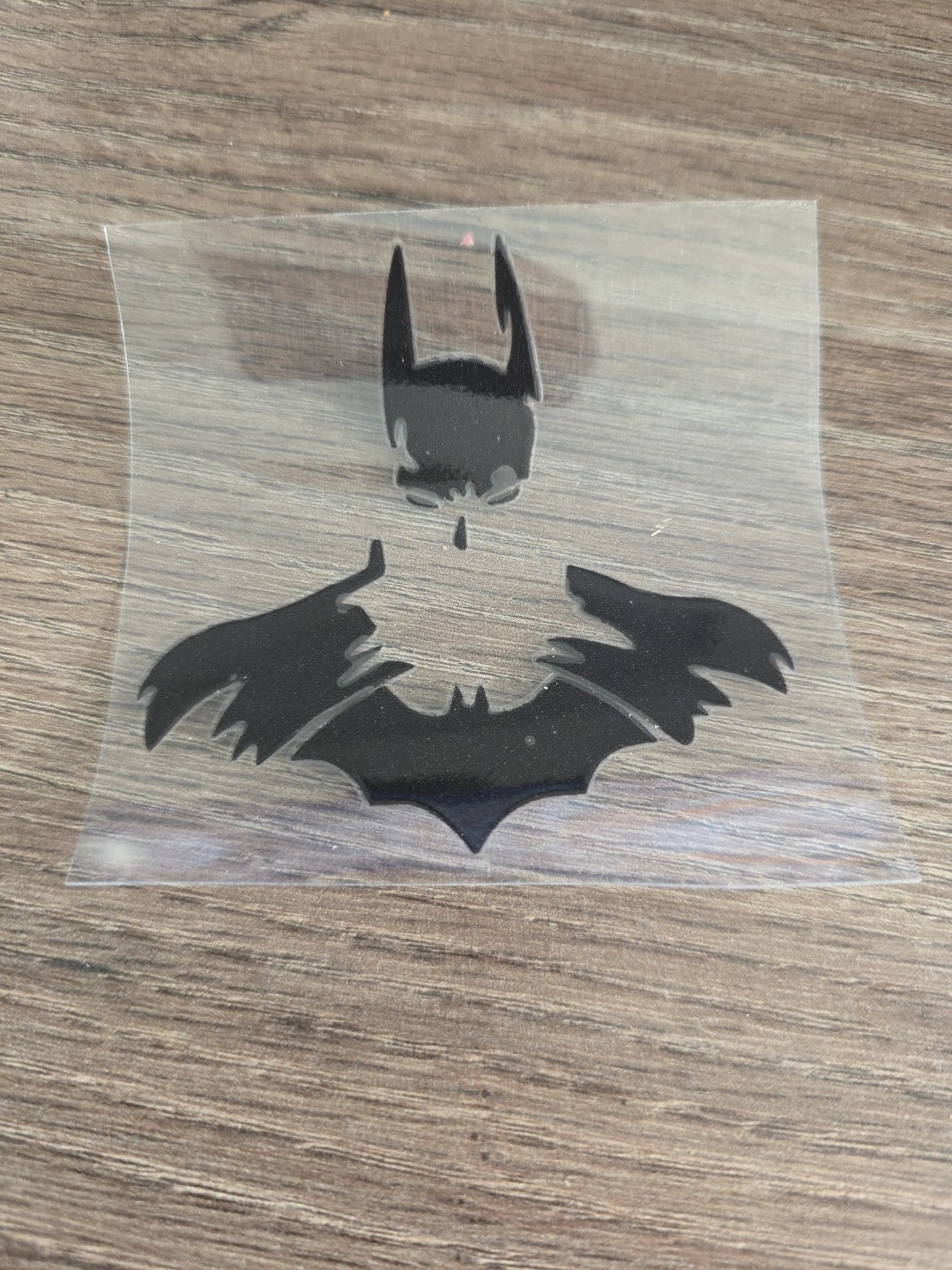 Batman Dark KnighT Black Raised UVDTF Decal Made In The USA Waterproof